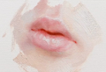 How to paint lips using oil colours