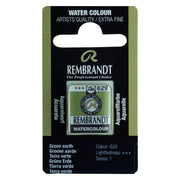 Rembrandt Watercolour Half Pan - 629 - Terre-Verte