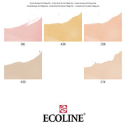 Ecoline Brushpen Set 5pc - Beige Pink