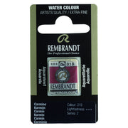 Rembrandt Watercolour Half Pan - 318 - Carmine  S2