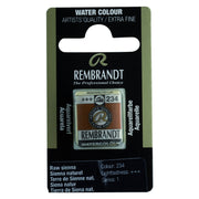 Rembrandt Watercolour Half Pan - 234 - Raw Sienna
