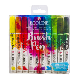 Ecoline Brushpen Set 10pc - Bright