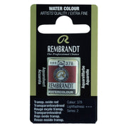 Rembrandt Watercolour Half Pan - 378 - Transparent