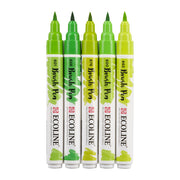 Ecoline Brushpen Set 5pc - Green