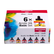 Amsterdam Acrylic Ink 6x30ml Set