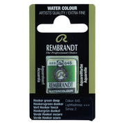 Rembrandt Watercolour Half Pan - 645 - Hooker Gree