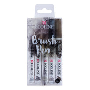 Ecoline Brushpen Set 5pc - Grey