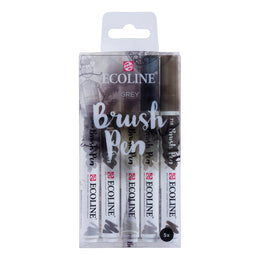 Ecoline Brushpen Set 5pc - Grey