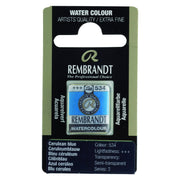 Rembrandt Watercolour Half Pan - 534 - Cerulean Bl