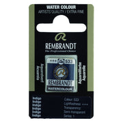 Rembrandt Watercolour Half Pan - 533 - Indigo S1
