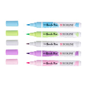 Ecoline Brushpen Set 5pc - Pastel