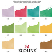 Ecolinee Brushpen Set  cardboard 10 Botanic