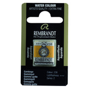 Rembrandt Watercolour Half Pan - 238 - Gamboge  S2