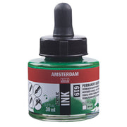 Amsterdam Acrylic Ink 30ml - 619 - Perm Green Dp