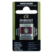 Rembrandt Watercolour Half Pan - 347 - Indian Red