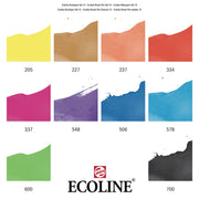 Ecoline Brushpen Set 10pc - Primary