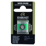 Rembrandt Watercolour Half Pan - 675 - Phthalo Gre