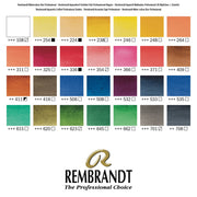 Rembrandt Watercolour Wooden Box Set Professional Pans