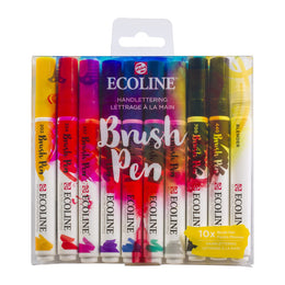 Ecoline Brushpen Set 10pc - Hand Lettering