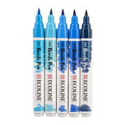 Ecoline Brushpen Set 5pc - Blue