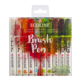 Ecoline Brushpen Set 10pc - Architect