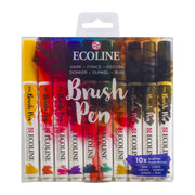 Ecoline Brushpen Set 10pc - Dark