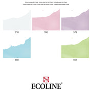 Ecoline Brushpen Set 5pc - Pastel