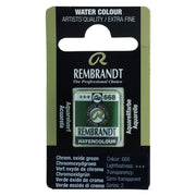 Rembrandt Watercolour Half Pan - 668 - Chromium Ox