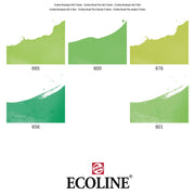 Ecoline Brushpen Set 5pc - Green